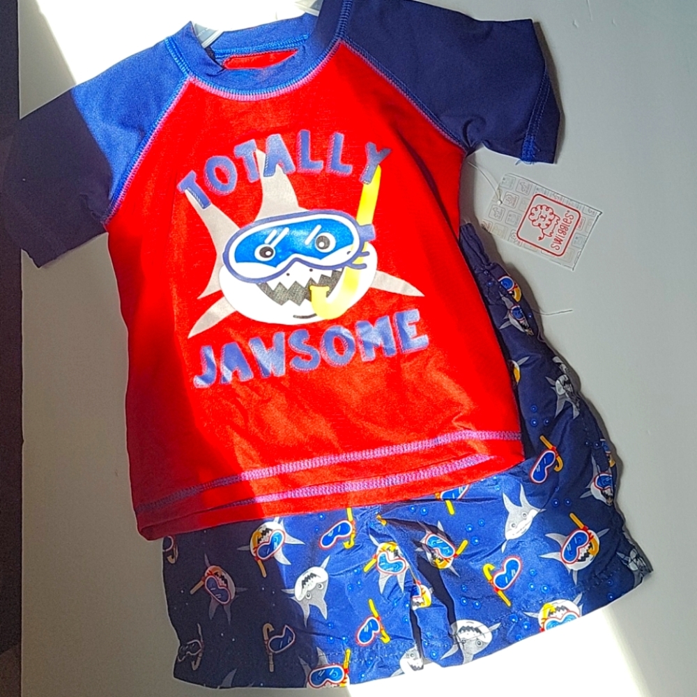 Swaggies Boys Two Piece Swim Trunk Set